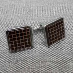 Cufflink  Steel Cross Line  CFLDE105