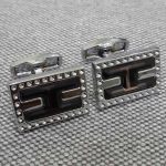 Cufflink  Steel Stone CFLEO109