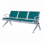 Waiting Chair TR-3Poshish (Silver PVC)