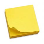 sticky notes yellow