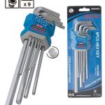 HEX Key, L Key Set 1.5-10mm Extra Long Arm FixTec