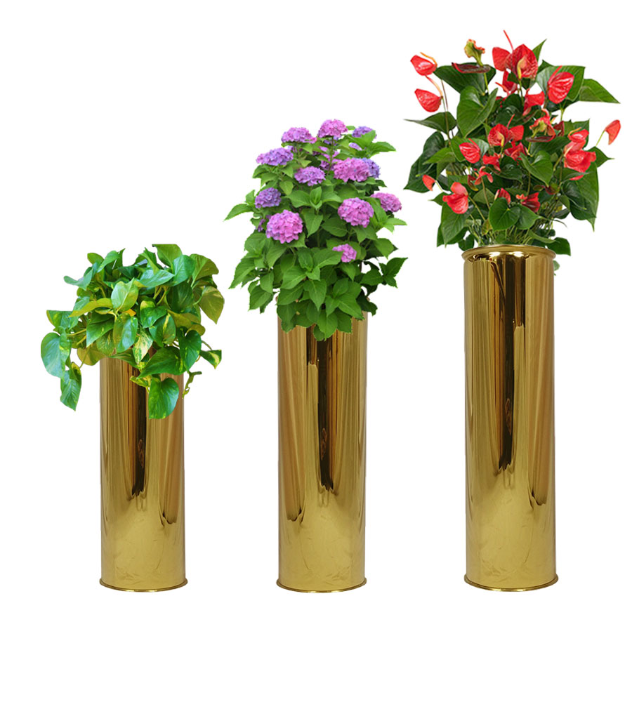 flower-pot-vase-golden