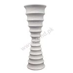 VASE Fiberglass Circular Concave White