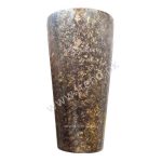 VASE Fiberglass Textured Copper Gold