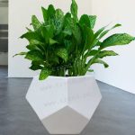 Plant Pot, Planter Fiberglass Diamond Shaped Small
