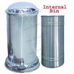 Dustbin Stainless Steel with Pedal Local 30 ltrs