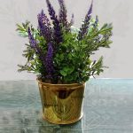 golden flower pot