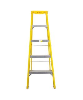 5 step folding ladder, fiberglass electric ladder