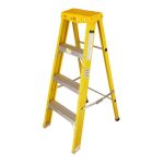 4 feet fiberglass folding ladder, 3 step folding ladder