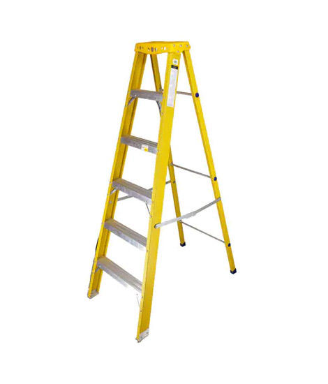 6 step folding ladder, fiberglass electric ladder