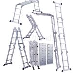 multipurpose ladder with different positios