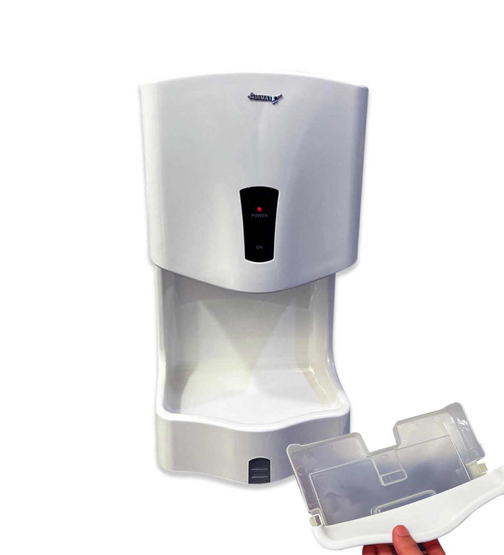 airmate automatic hand dryer with water tray