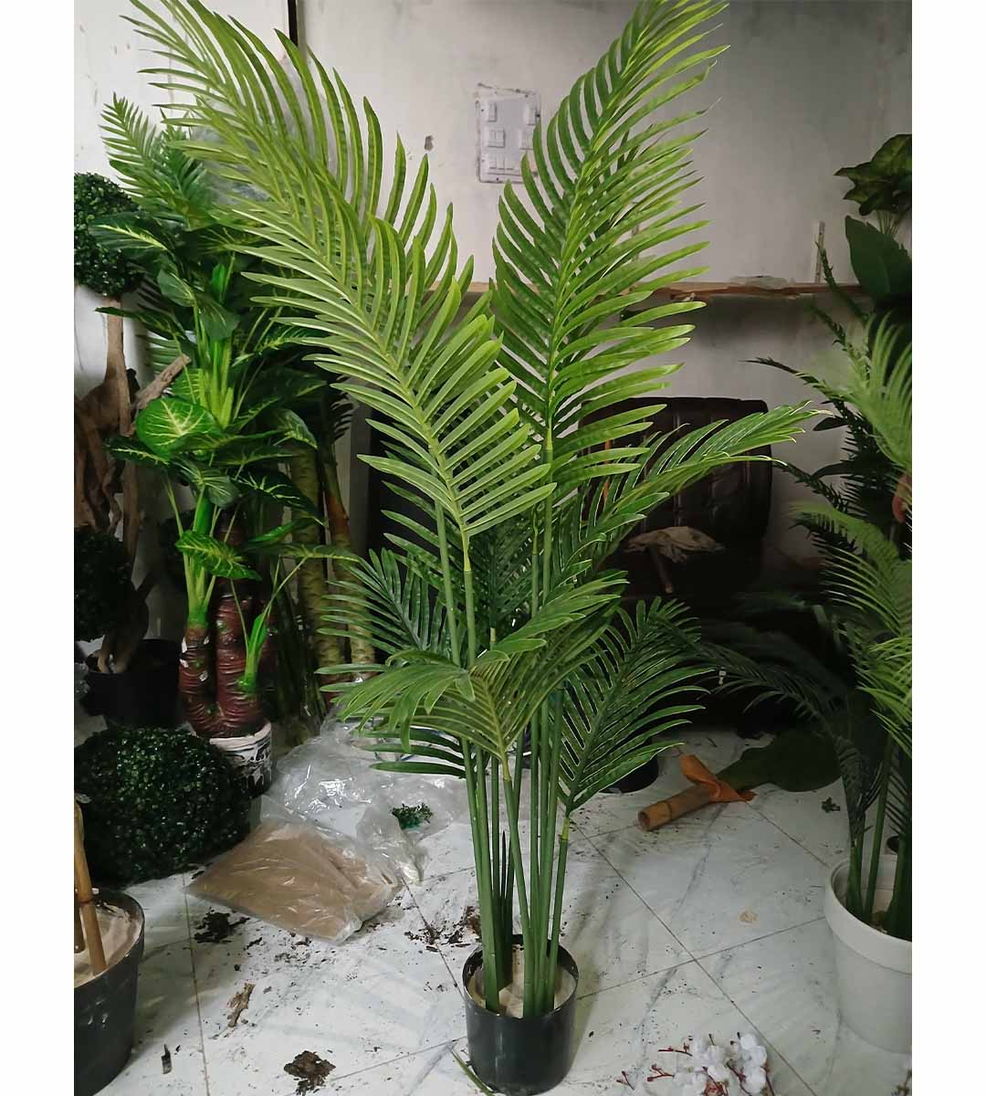 artificial areca palm
