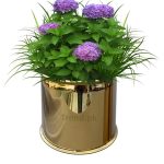 golden flower flower pots
