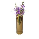 golden floor vase