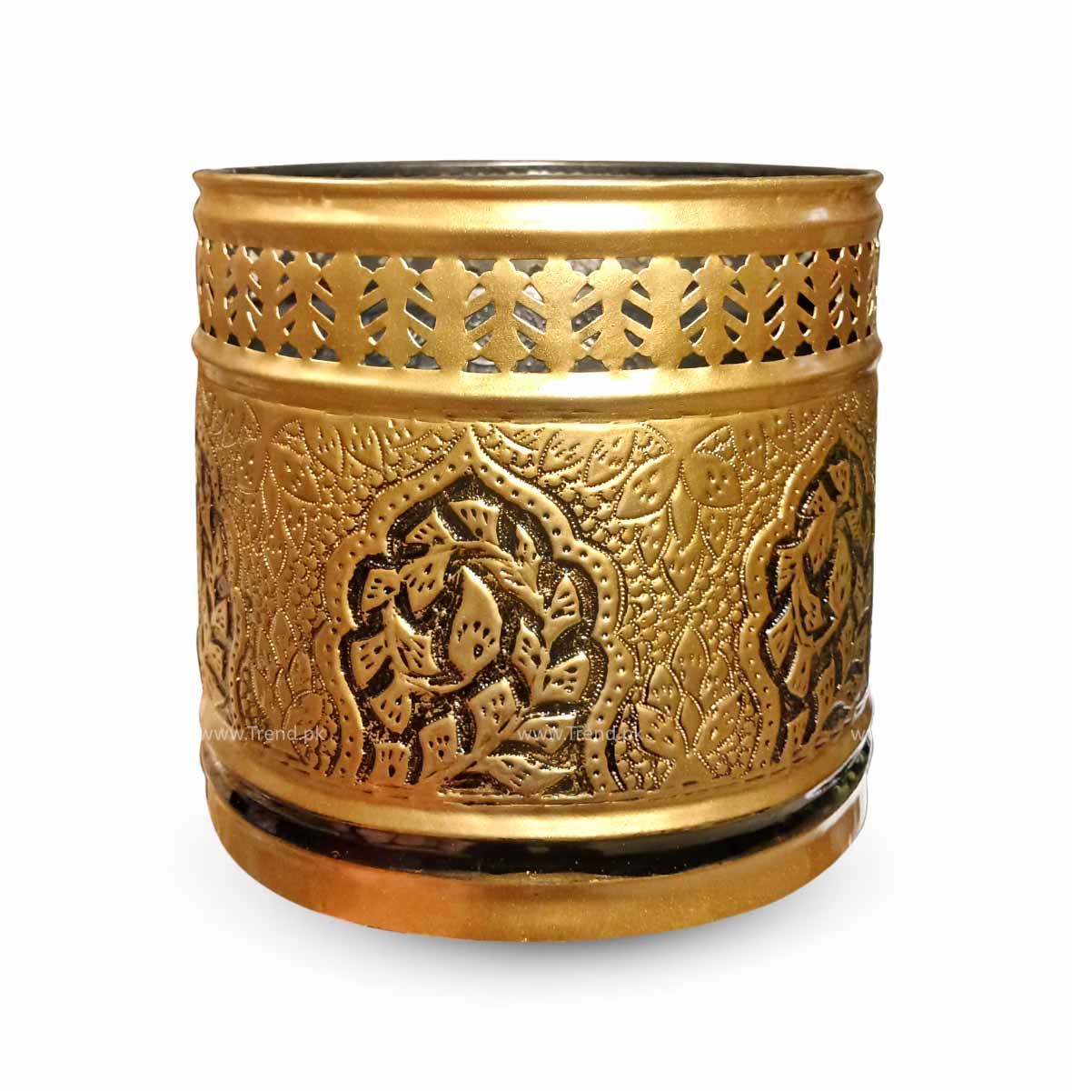 Golden hand made planters