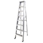 8 steps aluminium folding ladder